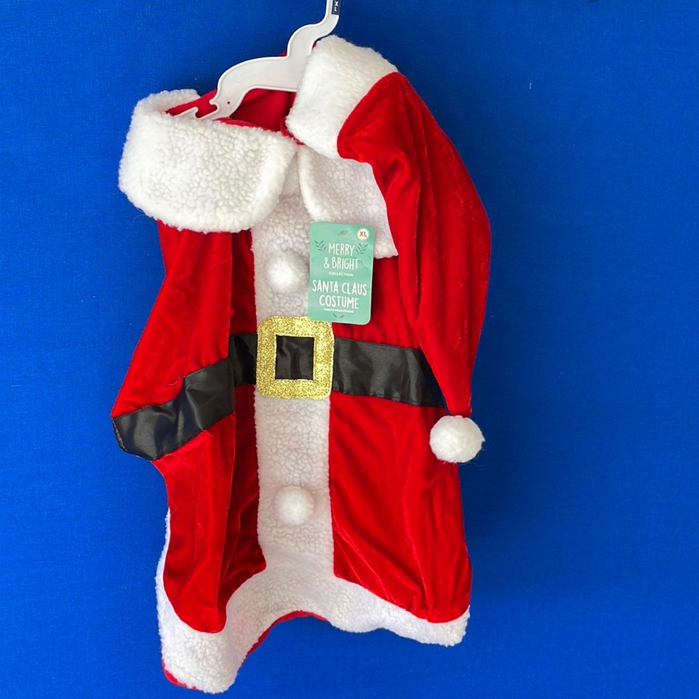 Santa Claus Holiday Dog Costume -XL